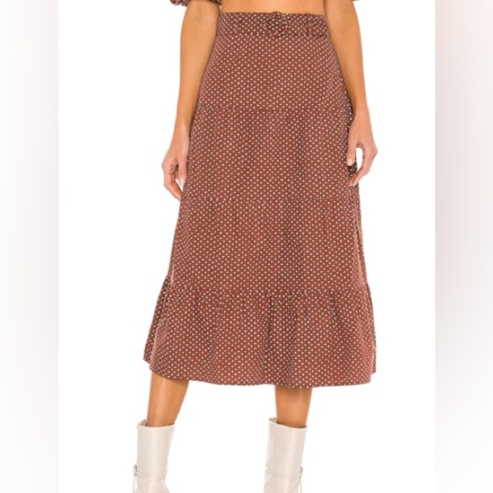 REVOLVE Faithfull the Brand Farida Midi Skirt Bonnie Dot Print